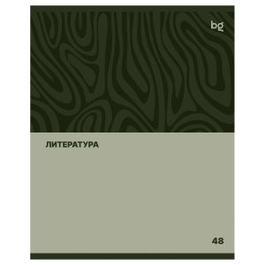 Тетрадь предметная 48л. BG «Single colour» - Литература