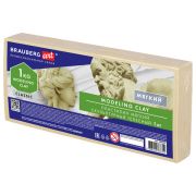 Пластилин скульптурный BRAUBERG ART CLASSIC телесный, 1 кг, мягкий, 106522